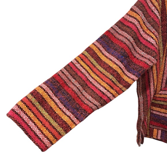 EUC Colorful Striped Baja Hoodie size Medium - Picture 6 of 8